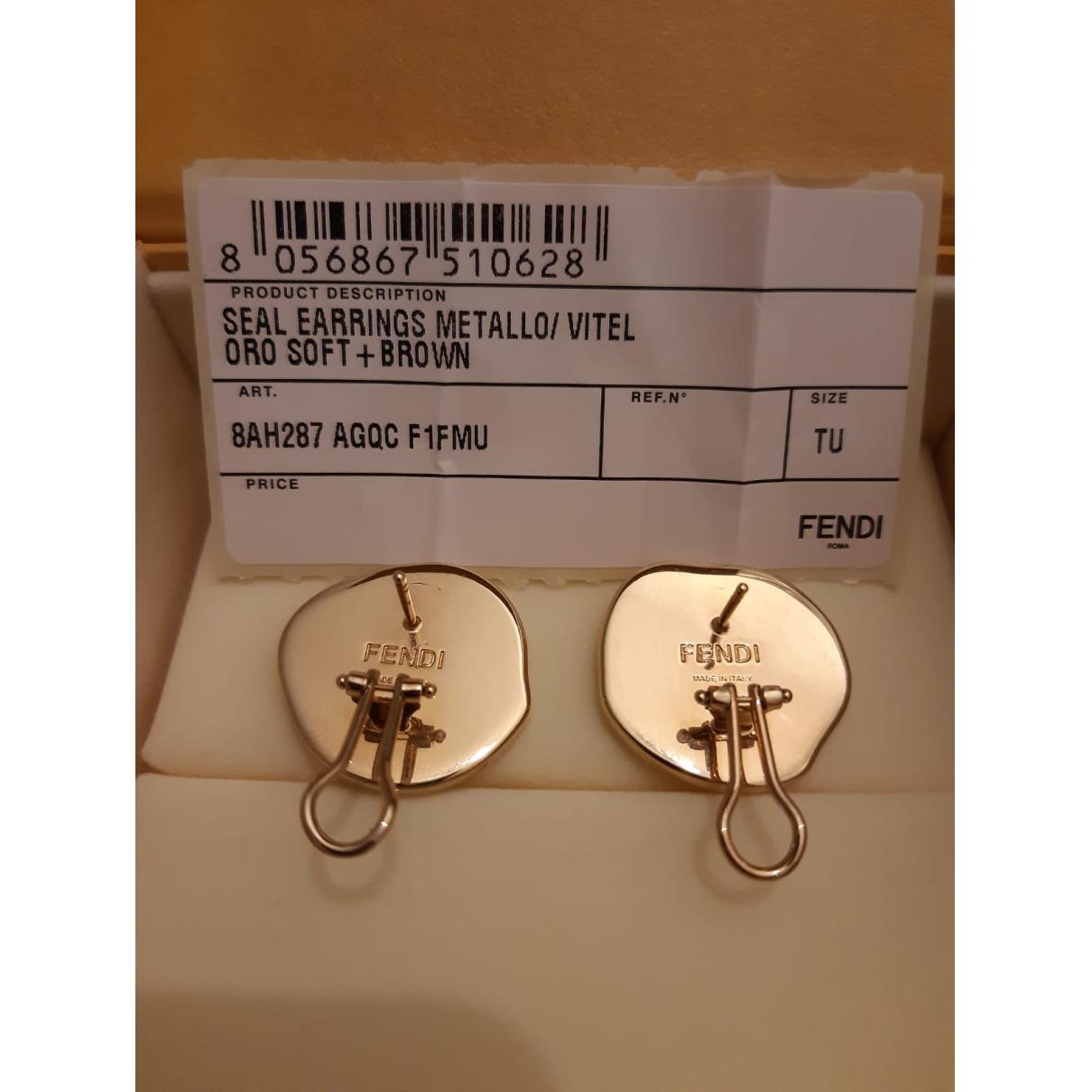 18K Fendi Vintage Color Earrings
