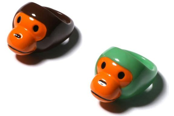 BAPE Women's Baby Milo Ring Set Brown Green