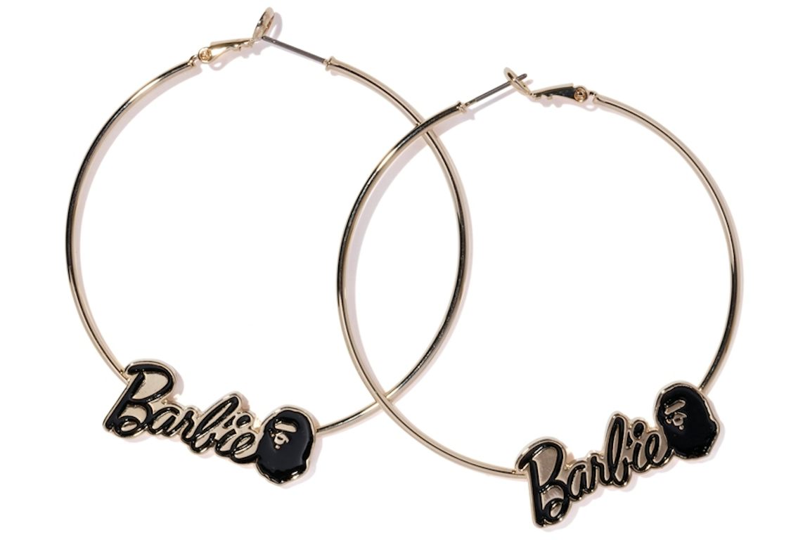 BAPE x Barbie Hoops Gold
