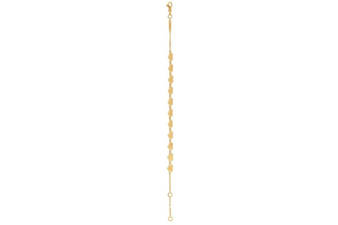 Celine Heart Brass with Gold Finish Bracelet Gold