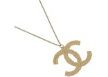 Chanel CC Logo Pendant Necklace Multicolor