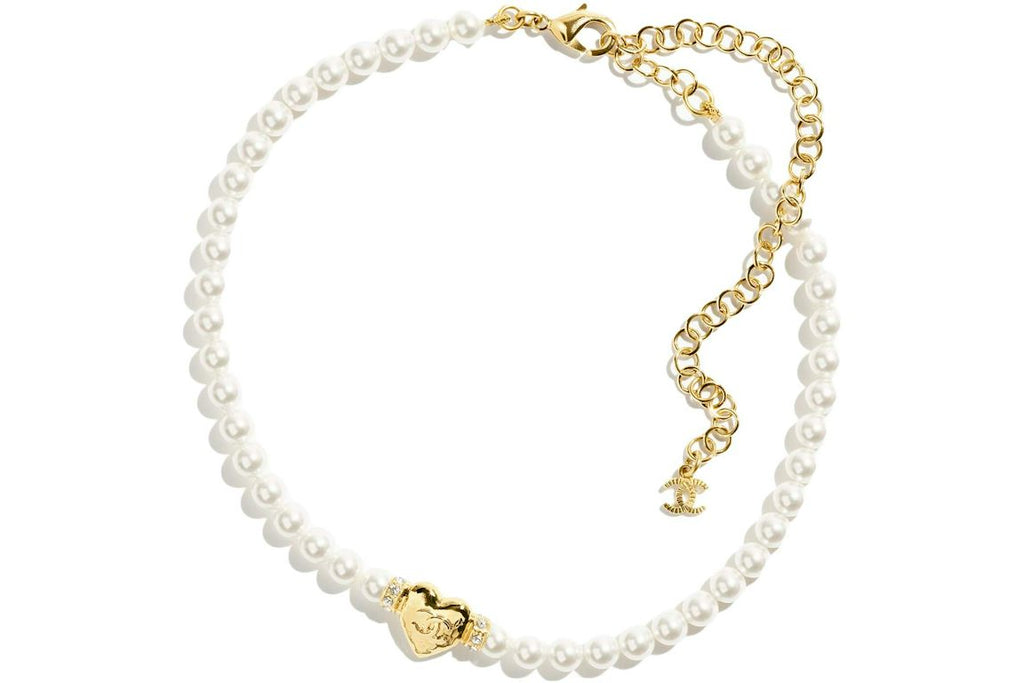 Chanel Choker Gold/Pearly White/Crystal (ABD081 B16158 NW376)