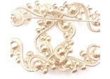 Chanel Filigree Brooch Crystal Pearl Large Gold/Blue