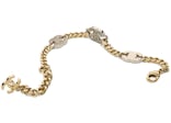 Chanel Interlocking Bracelet Gold/Silver/Crystal