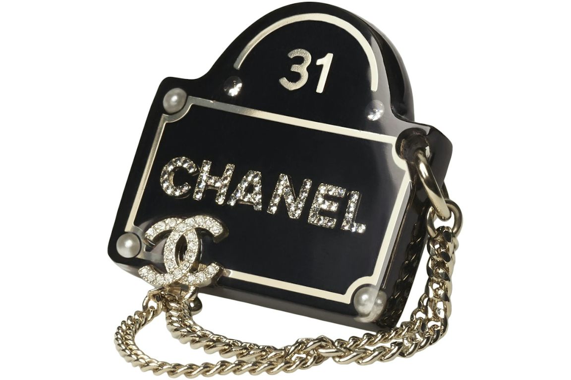 Chanel Metal Brooch AB9372 Black/Gold