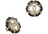 Chanel Metal Earrings AB8297 Gold/Black