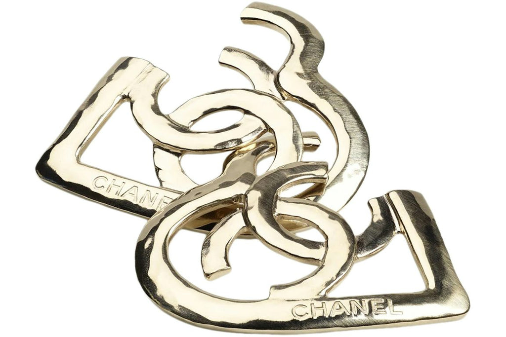 Chanel Metal Earrings Gold