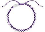 Dior x ERL Bracelet Purple Technical Rope and Purple Crystals