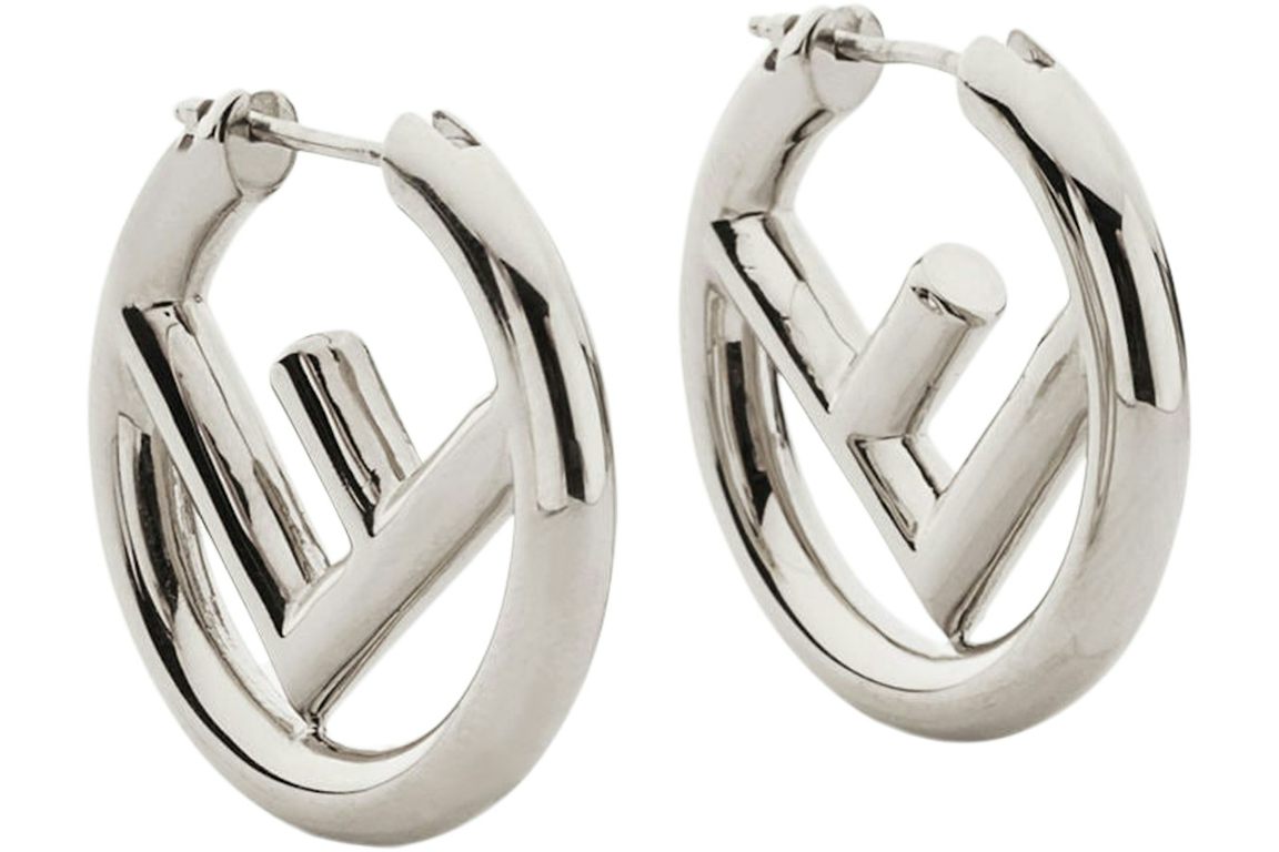 Fendi by Marc Jacobs F is Fendi Earrings Palladium-Colored Earrings