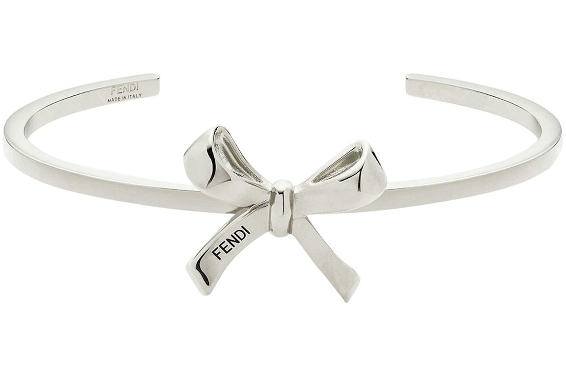 Fendi by Marc Jacobs Fendi Bow Bracelet Silver-Colored Bracelet