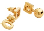 Fendi x FRGMT Metal Earrings Gold