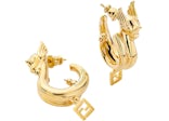 Fendi x FRGMT x Pokemon Metal Earrings Gold