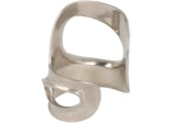 Ferragamo Large Sculptural Cutout Bracelet Silver