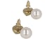 Ferragamo Sculptural Faux Pearl Earrings Multi
