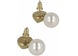 Ferragamo Sculptural Faux Pearl Earrings Multi