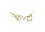 Ferragamo Gold Ferragamo Sculptural Semi-Rigid Collar