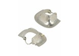 Ferragamo Sculpture Hoop Earrings Silver