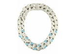 Givenchy G-Link Medium Chain Necklace Turquoise