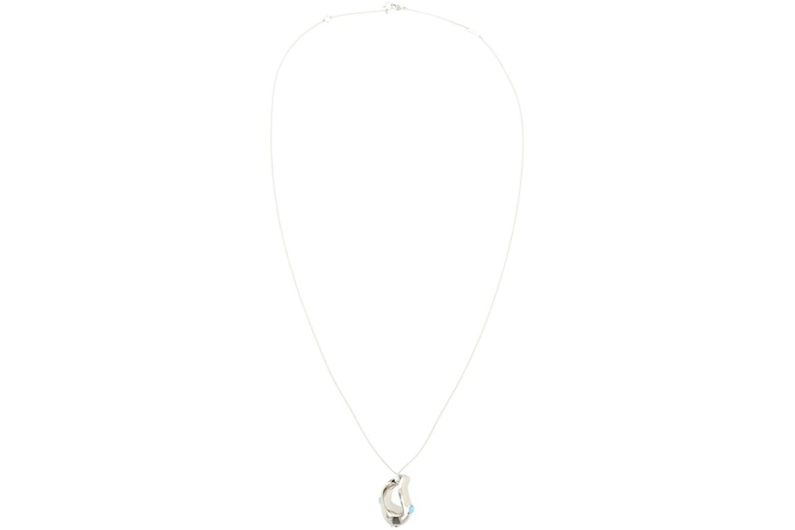 Givenchy Organic Pendant Necklace Turquoise