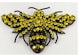 Gucci Crystal-Embellished Bee Brooch Black/Yellow