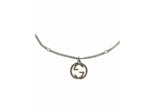Gucci Interlocking G Pendant Necklace Silver