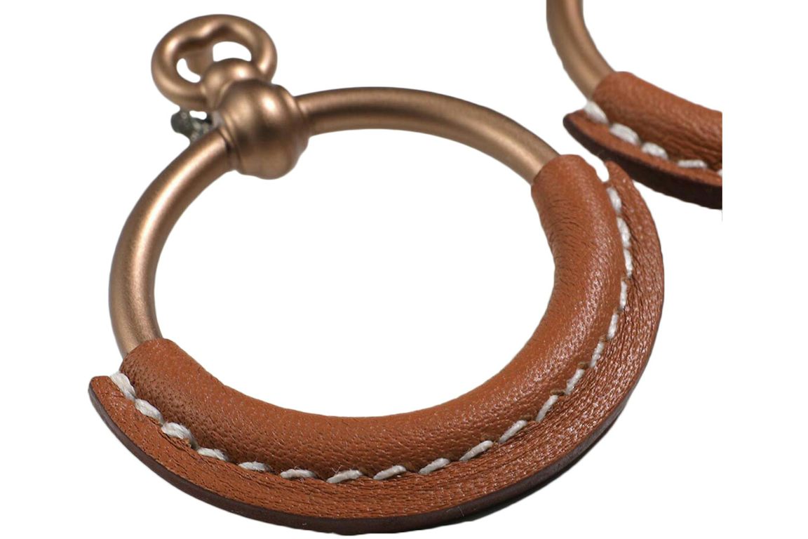 Hermes Earrings Small Model Loop Gold