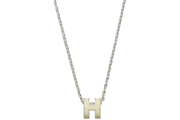 Hermes Mini Pop H Pendant Jaune Soufre Pale