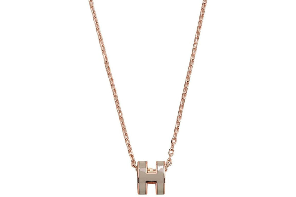 Hermes Mini Pop H Pendant Marron Glace