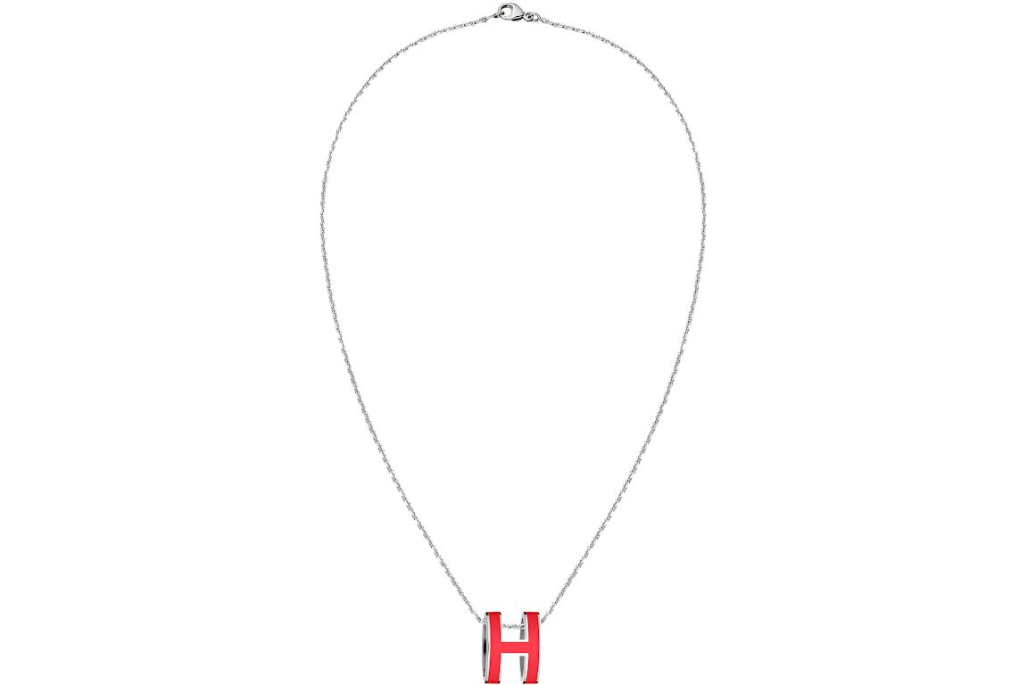 Hermes Pendant Pop H Coral Red