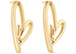 Louis Vuitton Limited Edition Heart Earrings GM Gold