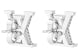Louis Vuitton LV Iconic Earrings Silver/Rhinestone