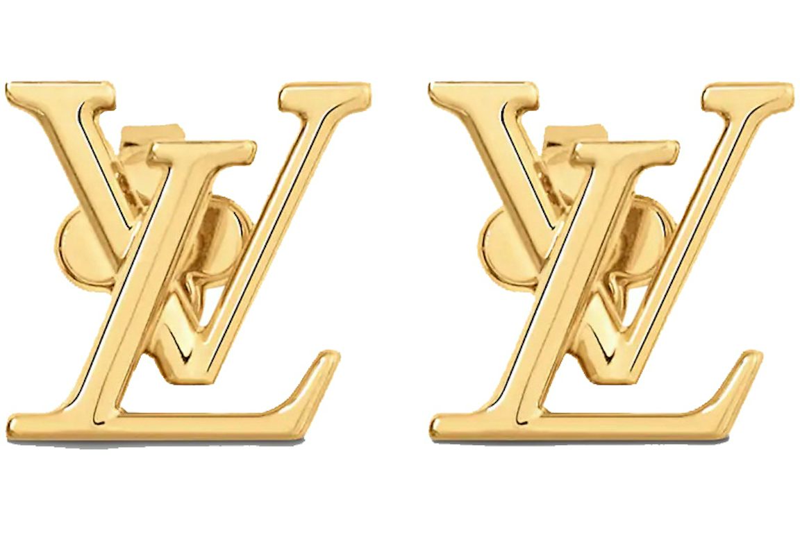 Louis Vuitton LV Initials Iconic Earrings Gold