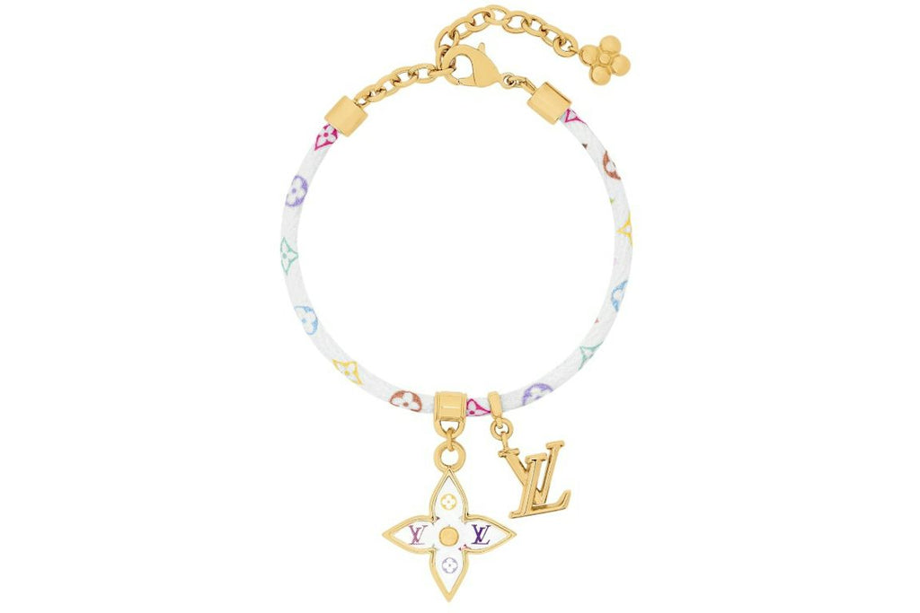 Louis Vuitton x Takashi Murakami Charms Bracelet White Monogram