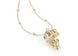 Philipp Plein $kull Crown Crystal Cable Chain Necklace Gold