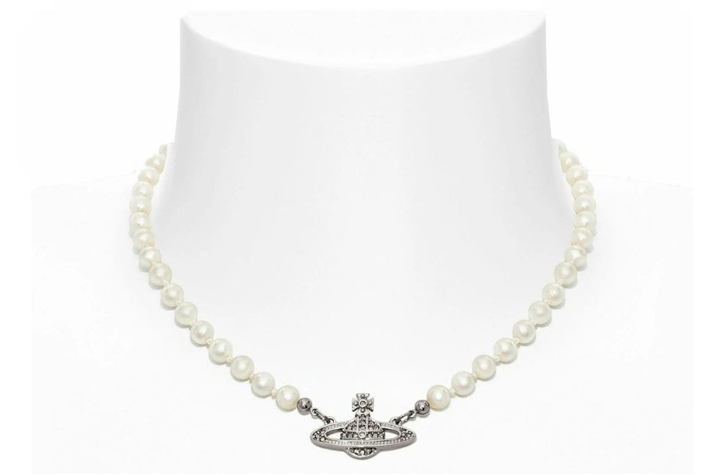 Vivienne Westwood Choker Mini Bas Relief Silver