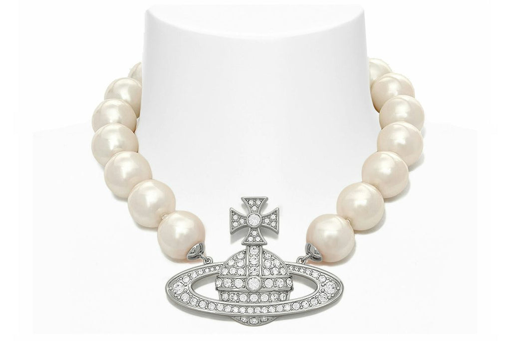 Vivienne Westwood Choker Neysa Pearl Silver
