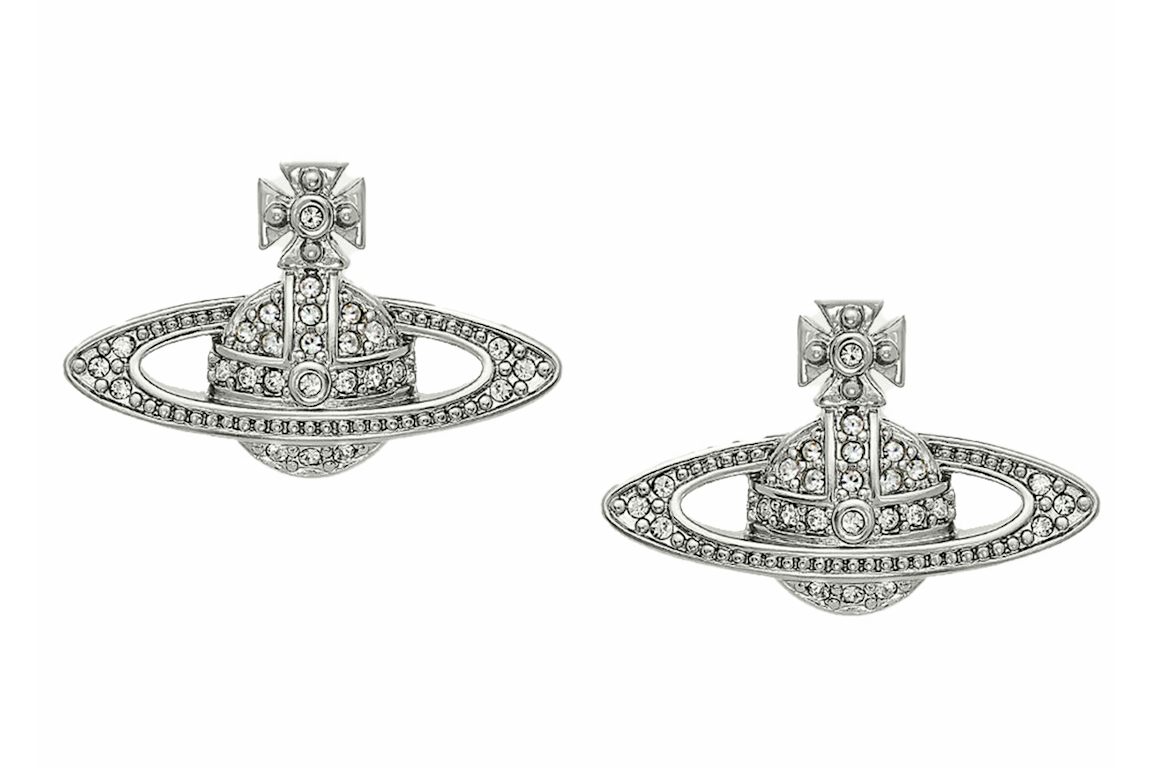 Vivienne Westwood Earrings Mini Bas Relief Silver