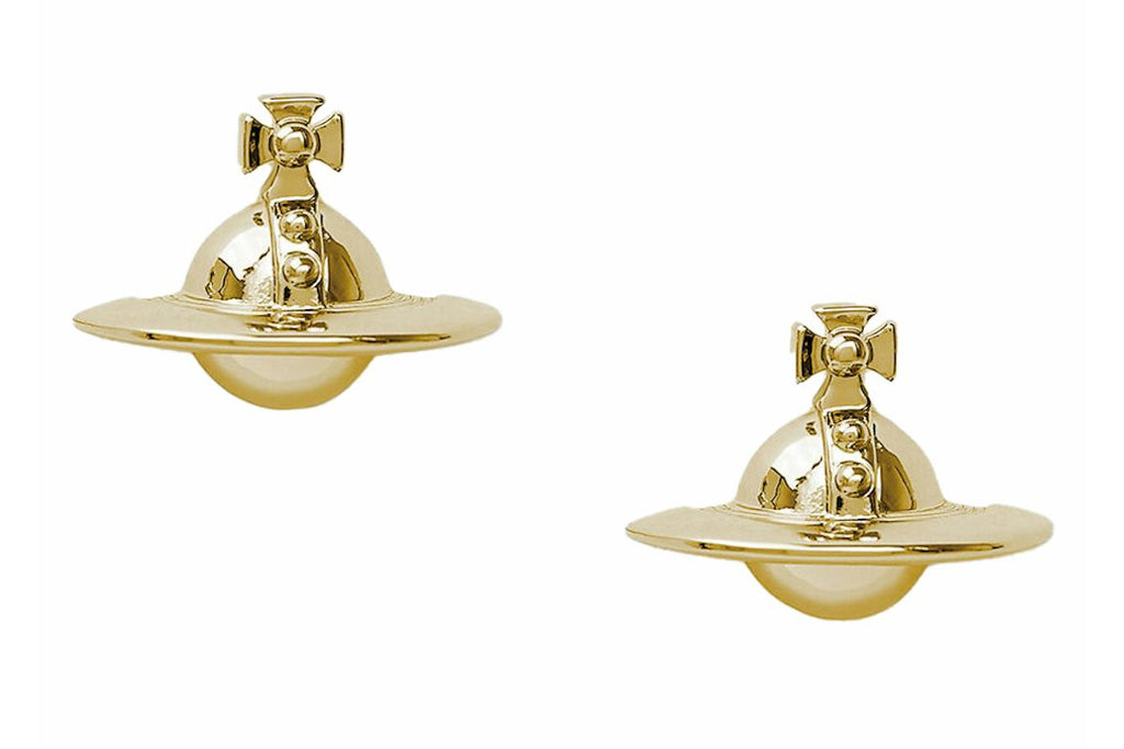 Vivienne Westwood Earrings Solid Orb Gold-tone