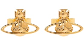 Vivienne Westwood Women's Leodaria Earrings Gold/Black Patina