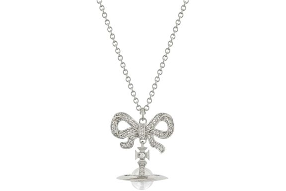 Vivienne Westwood Women's Octavie Pendant Platinum/White/Clear CZ