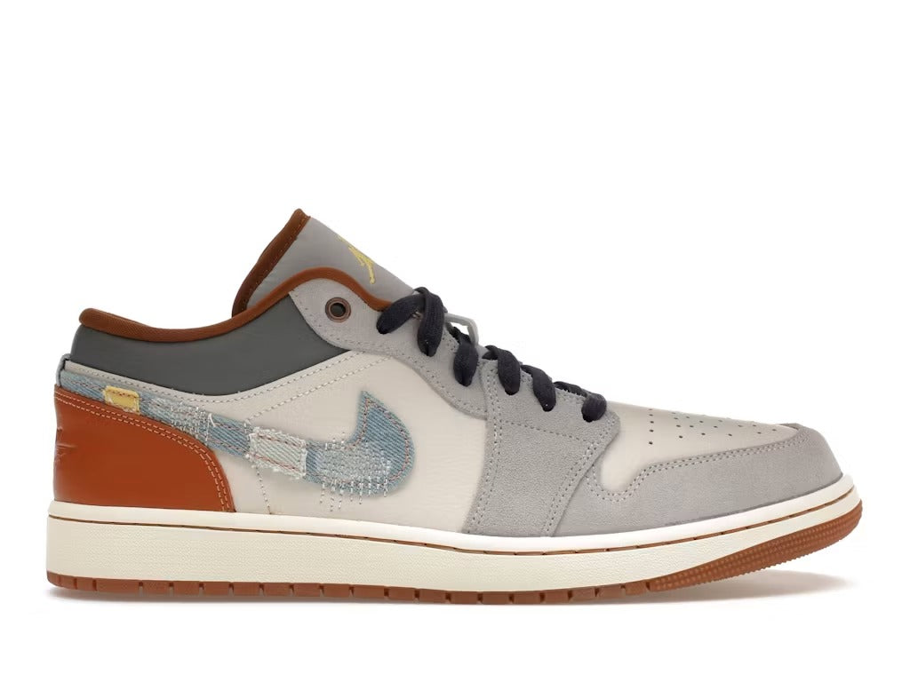 Air Jordan 1 Low SE Phantom Repaired Denim Swoosh - catalog main image