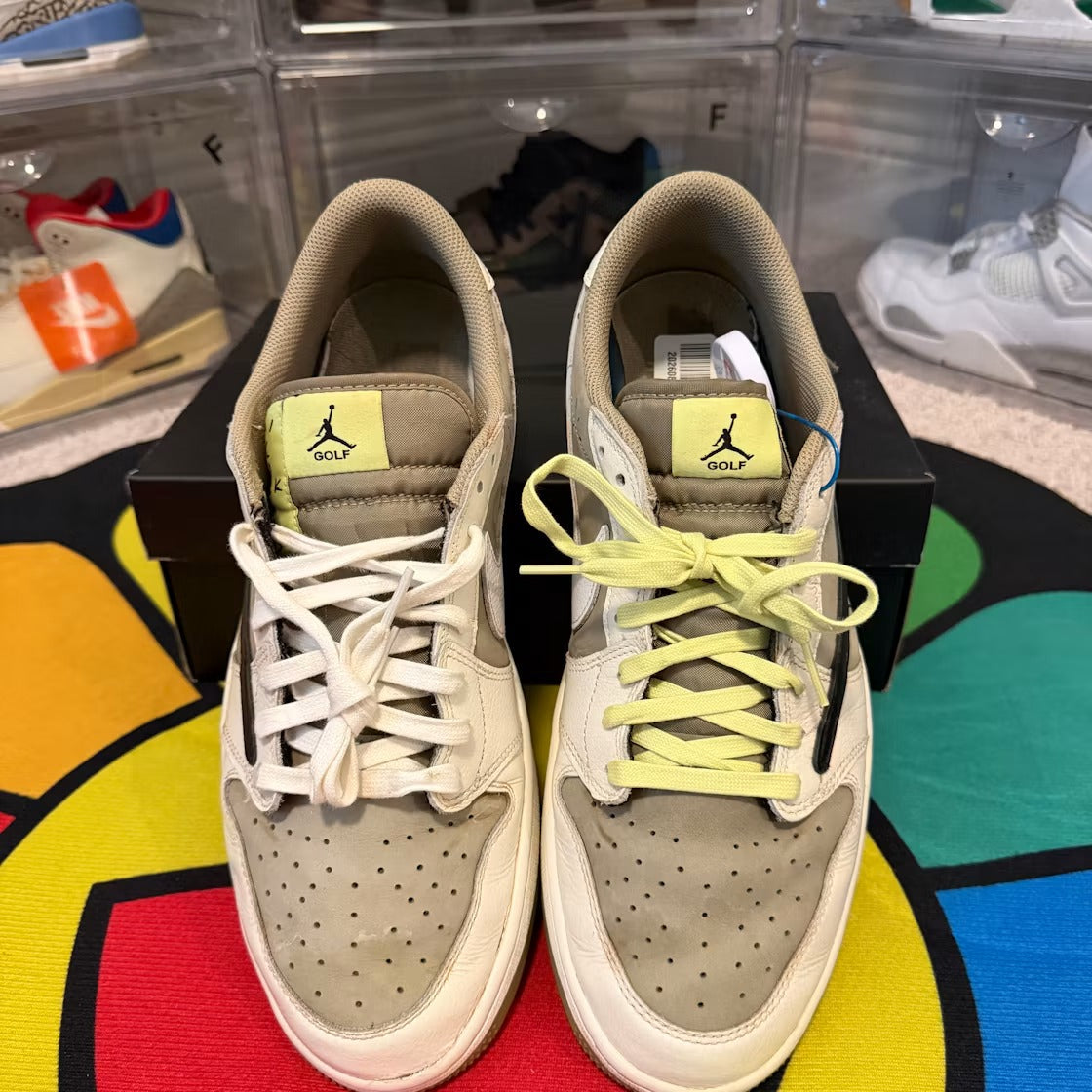 Used - Air Jordan 1 Retro Low Golf Travis Scott Neutral Olive - US M 12 - detail 4