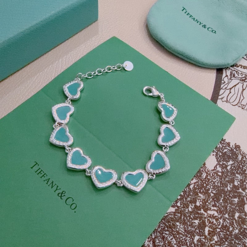 18K Return to Tiffany Blue Heart Tag Bracelet