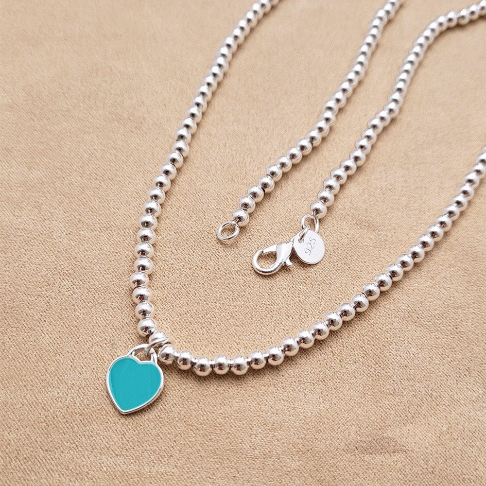 18K Return to Tiffany Heart Tag Bead Necklace