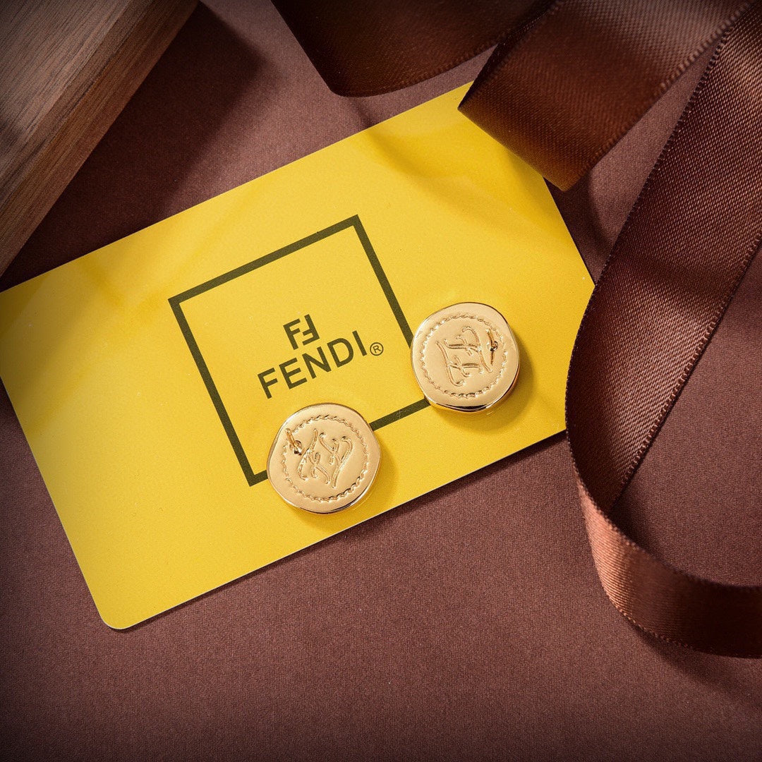 18K Fendi Vintage Color Earrings