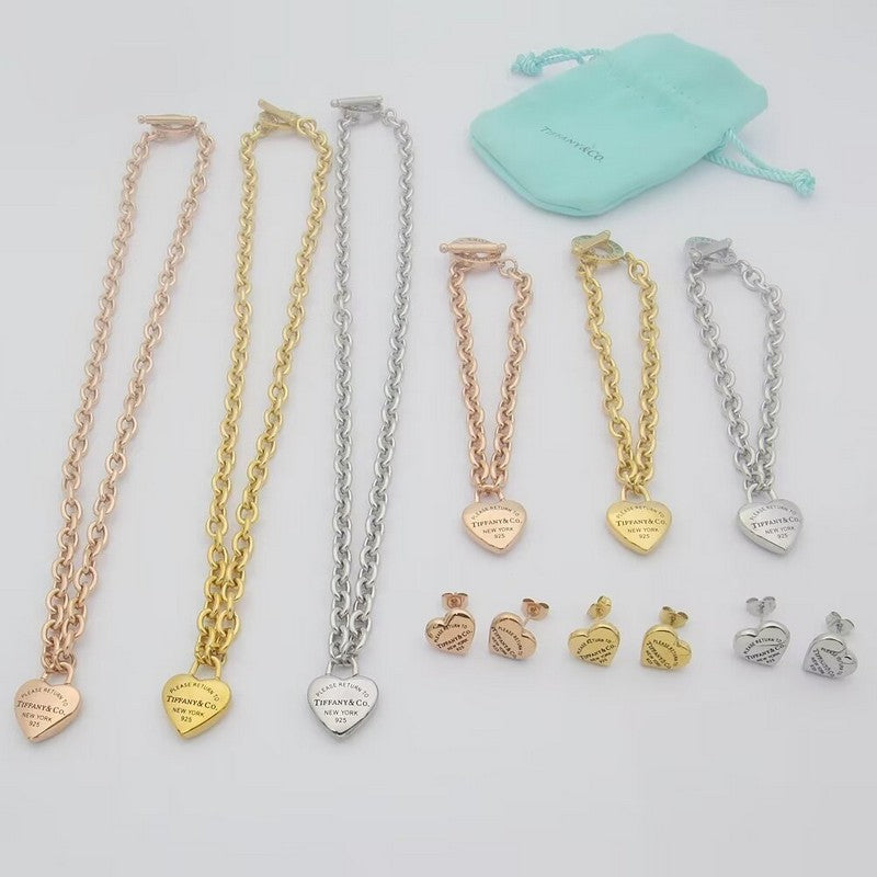 18K Return to Tiffany Full Heart Tag Chain Necklace